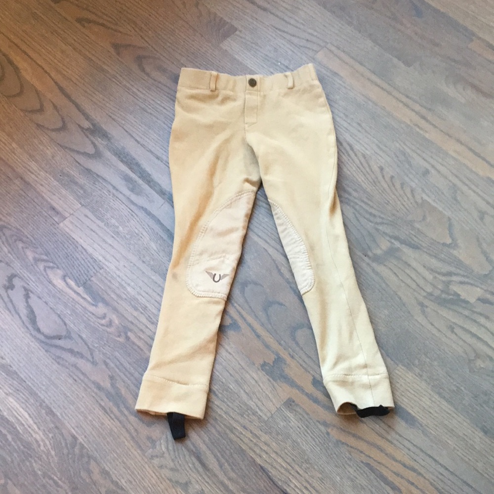 Tan. Size 8. Horse back riding pants.